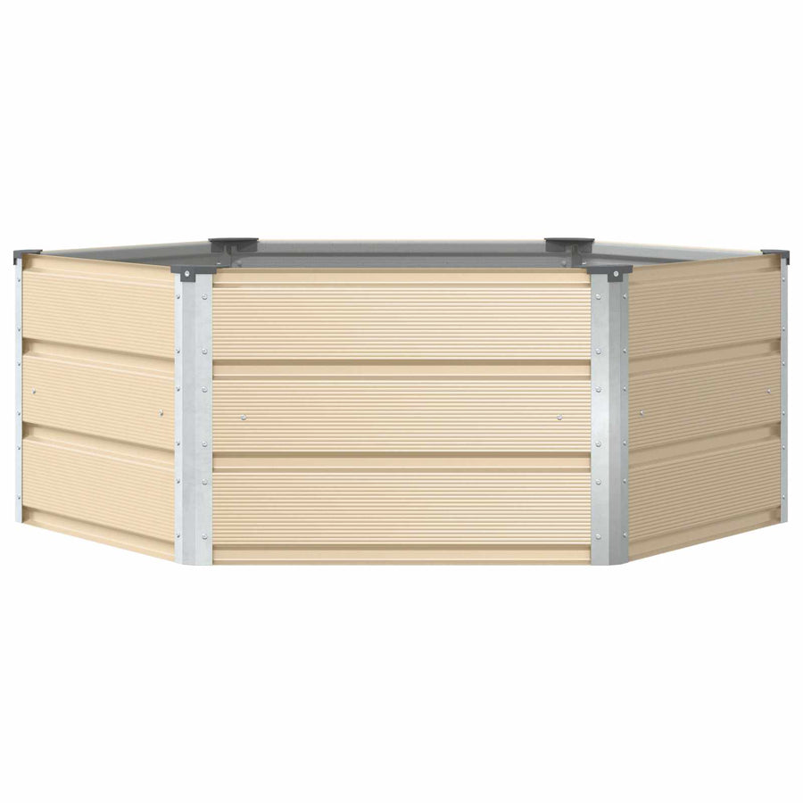 Plantenbak Ivoor 129 x 129 x 45 cm Staal