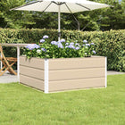 Planter Ivory 100 x 100 x 45 cm Steel