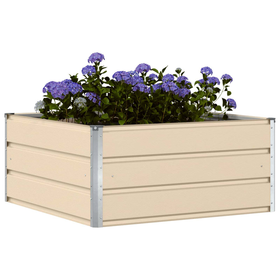Plantenbak Ivoor 100 x 100 x 45 cm Staal