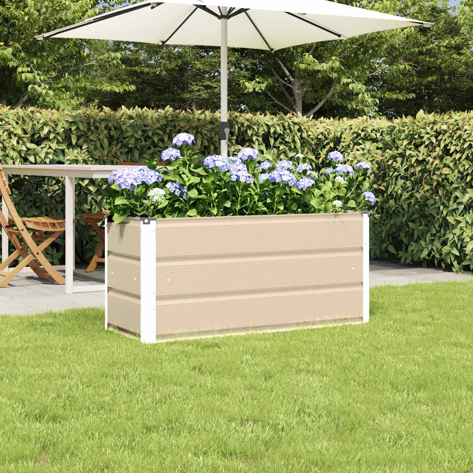 Plantenbak Ivoor 100 x 40 x 45 cm Staal