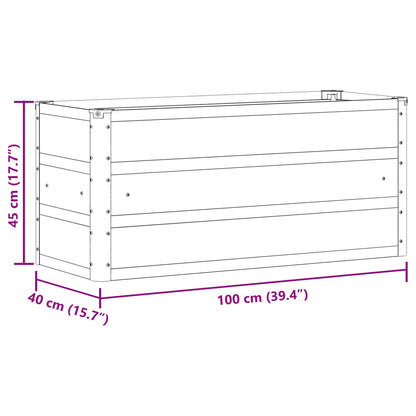 Plantenbak Ivoor 100 x 40 x 45 cm Staal