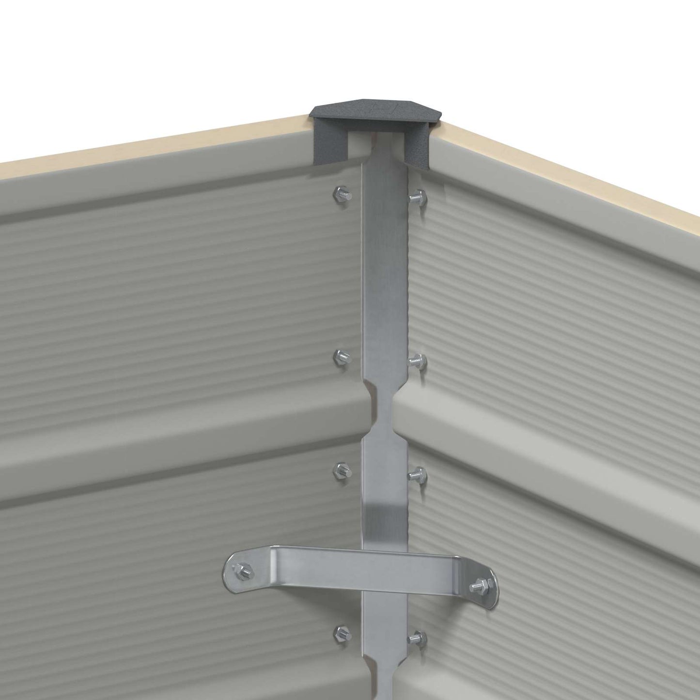 Plantenbak Ivoor 100 x 40 x 75 cm Staal