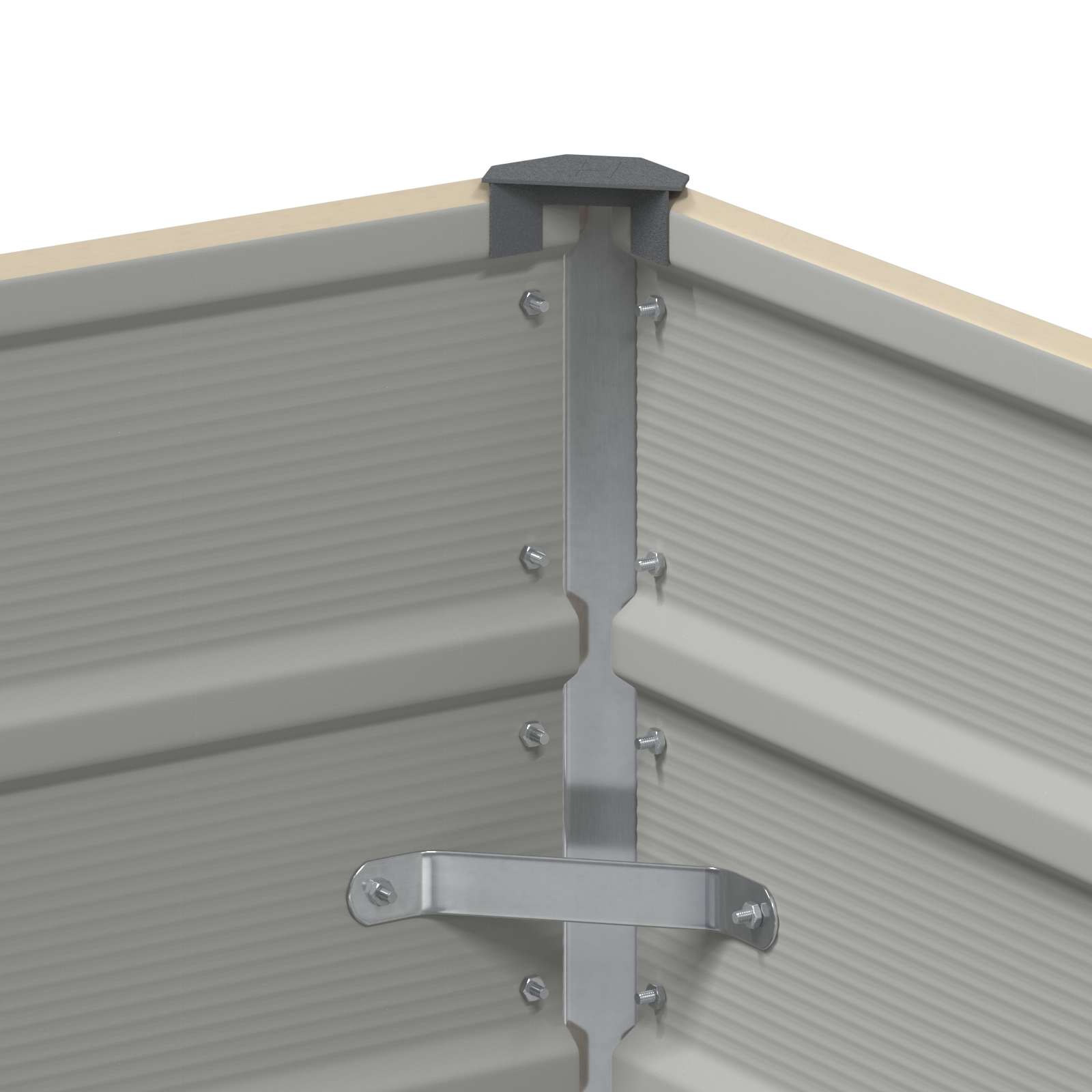 Plantenbak Ivoor 100 x 40 x 75 cm Staal