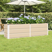 Plantenbak 160x40x45 cm staal ivoor