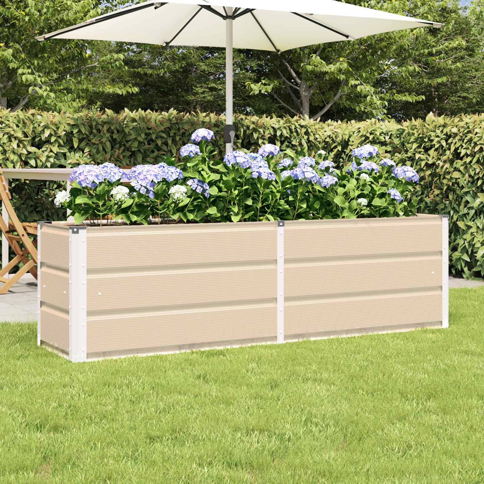 Plantenbak Ivoor 160 x 40 x 45 cm Staal