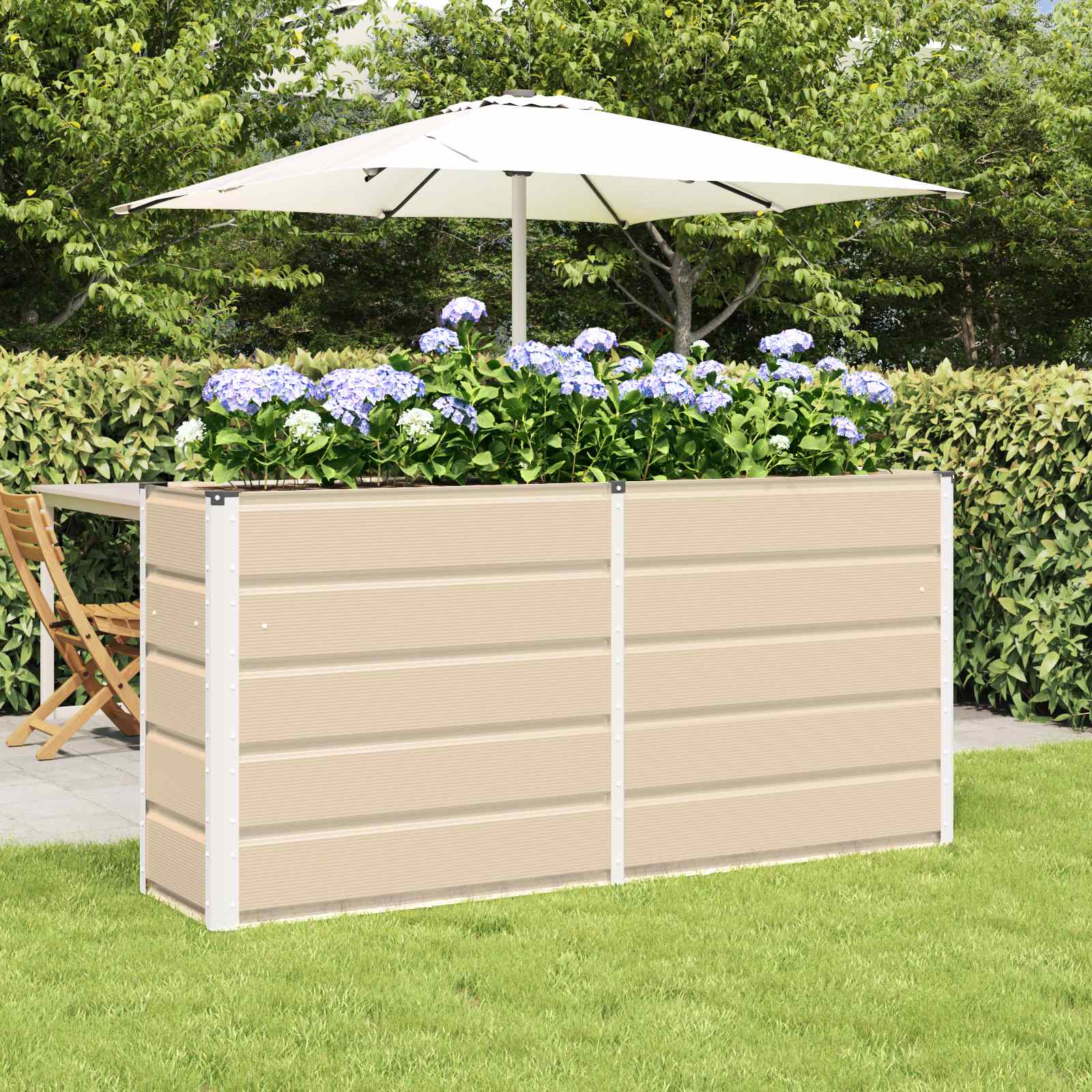 Plantenbak Ivoor 160 x 40 x 75 cm Staal
