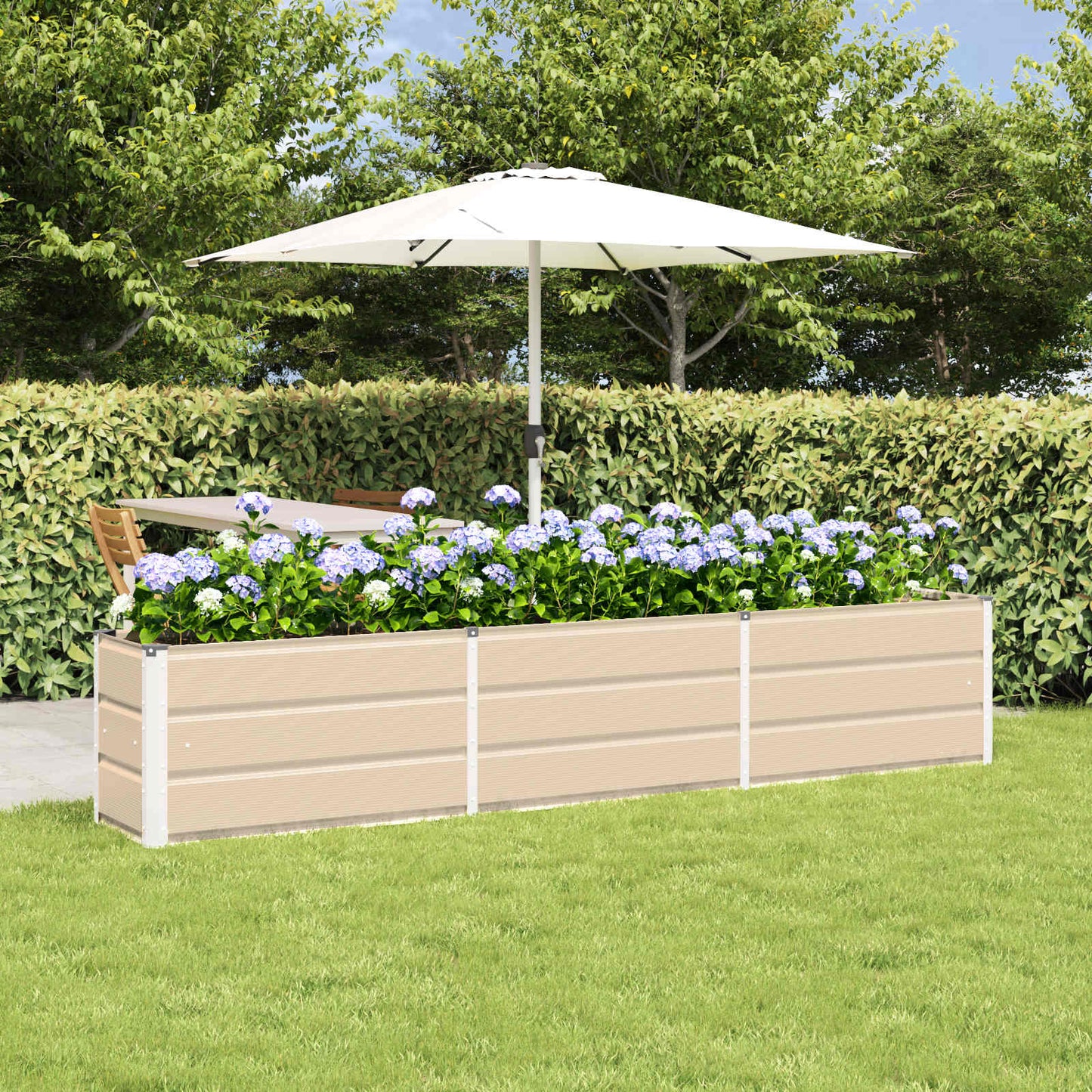 Plantenbak Ivoor 240 x 40 x 45 cm Staal