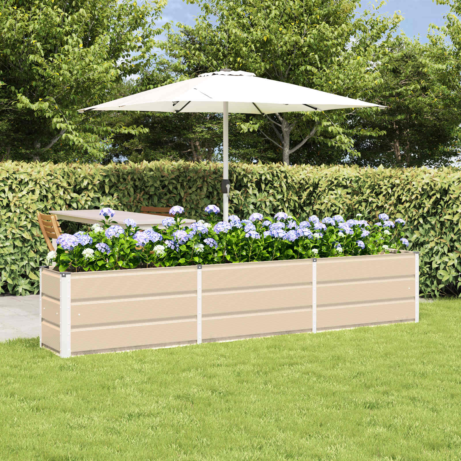 Plantenbak Ivoor 240 x 40 x 45 cm Staal