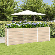 Plantenbak 160x40x75 cm staal ivoor