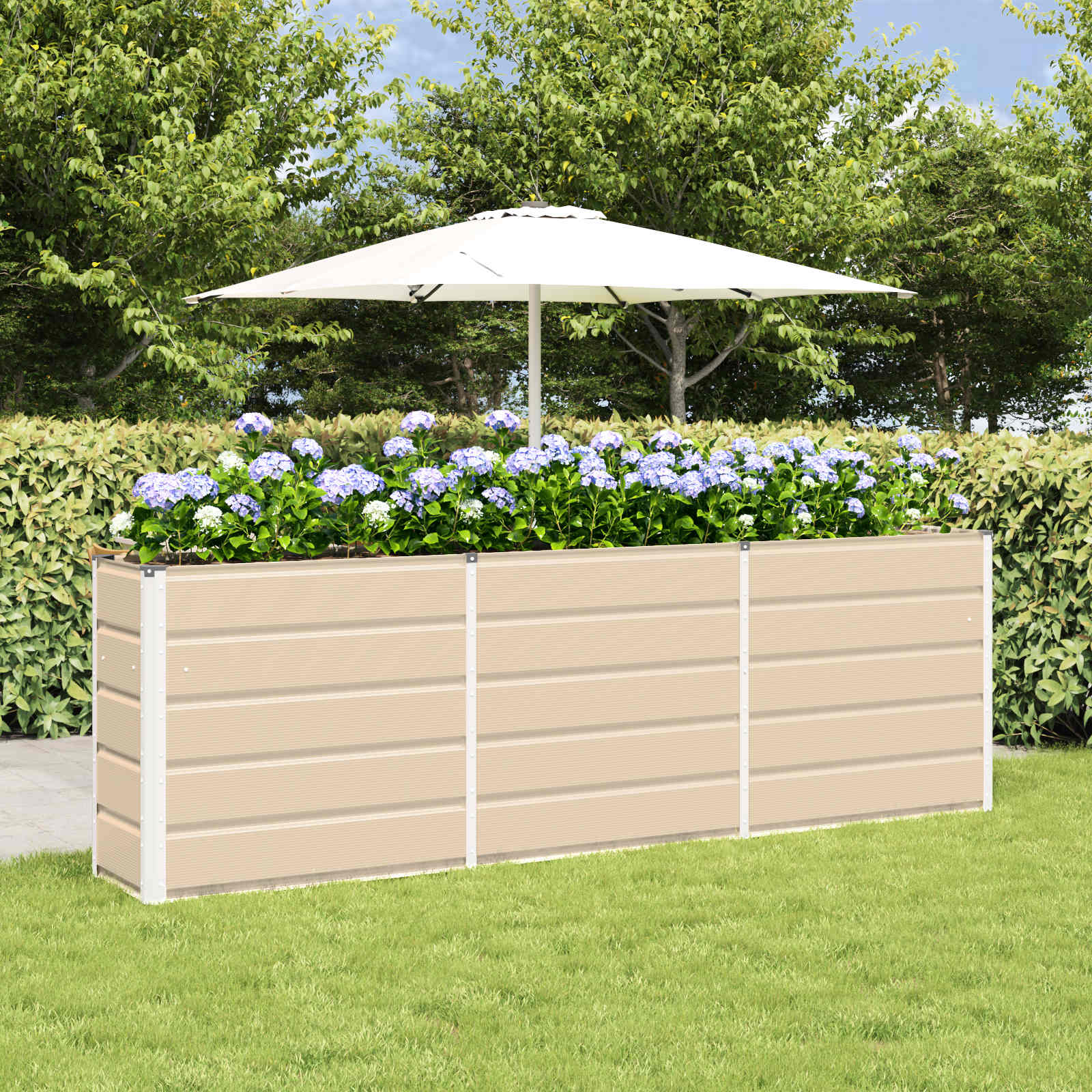 Plantenbak Ivoor 160 x 40 x 75 cm Staal