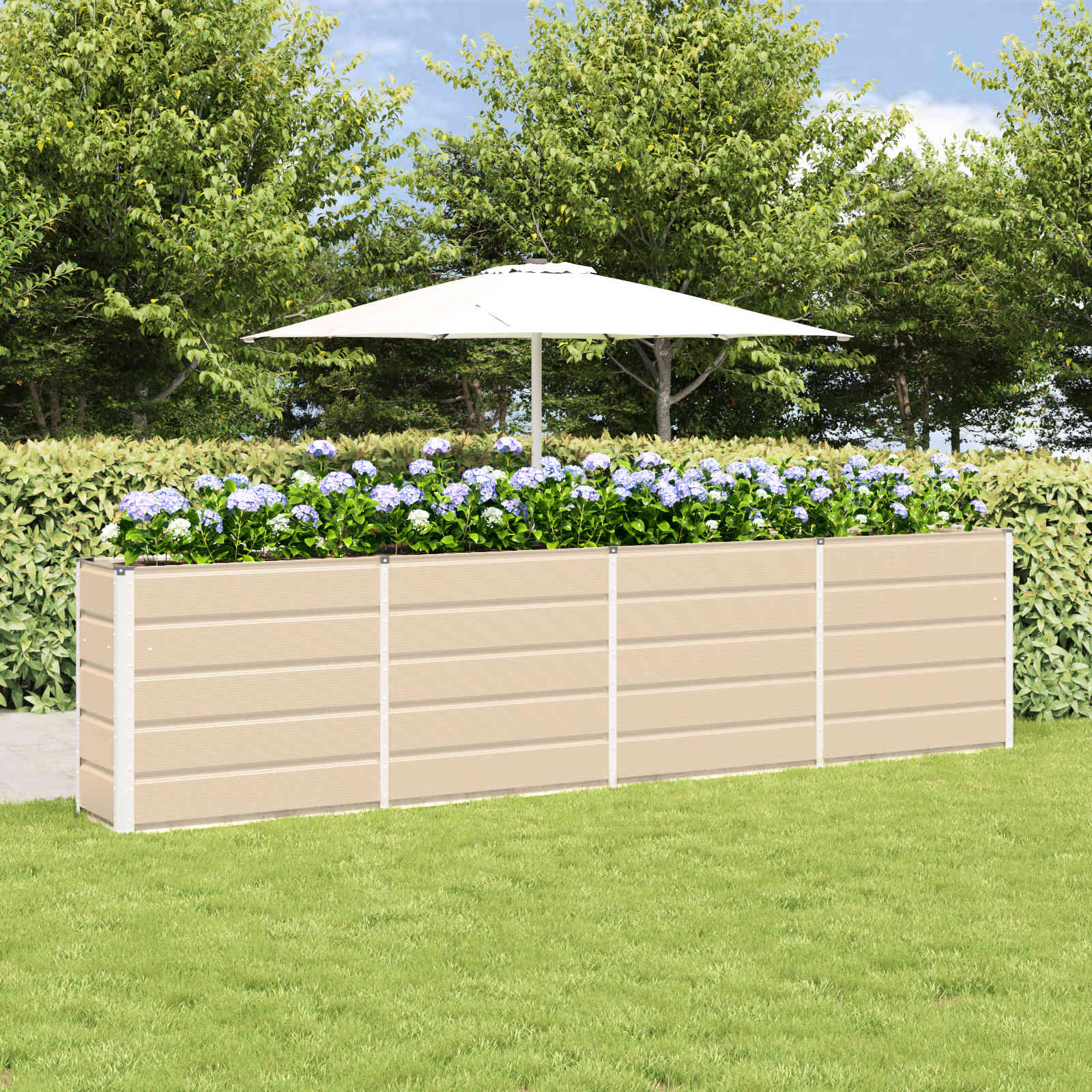 Plantenbak Ivoor 160 x 40 x 75 cm Staal