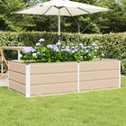 Planter Ivory 160 x 80 x 45 cm Steel