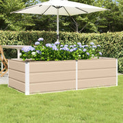 Plantenbak 160x80x45 cm staal ivoor