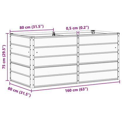 Plantenbak Ivoor 160 x 80 x 75 cm Staal