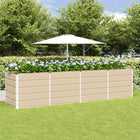 Plantenbak 240x80x75 cm staal ivoor