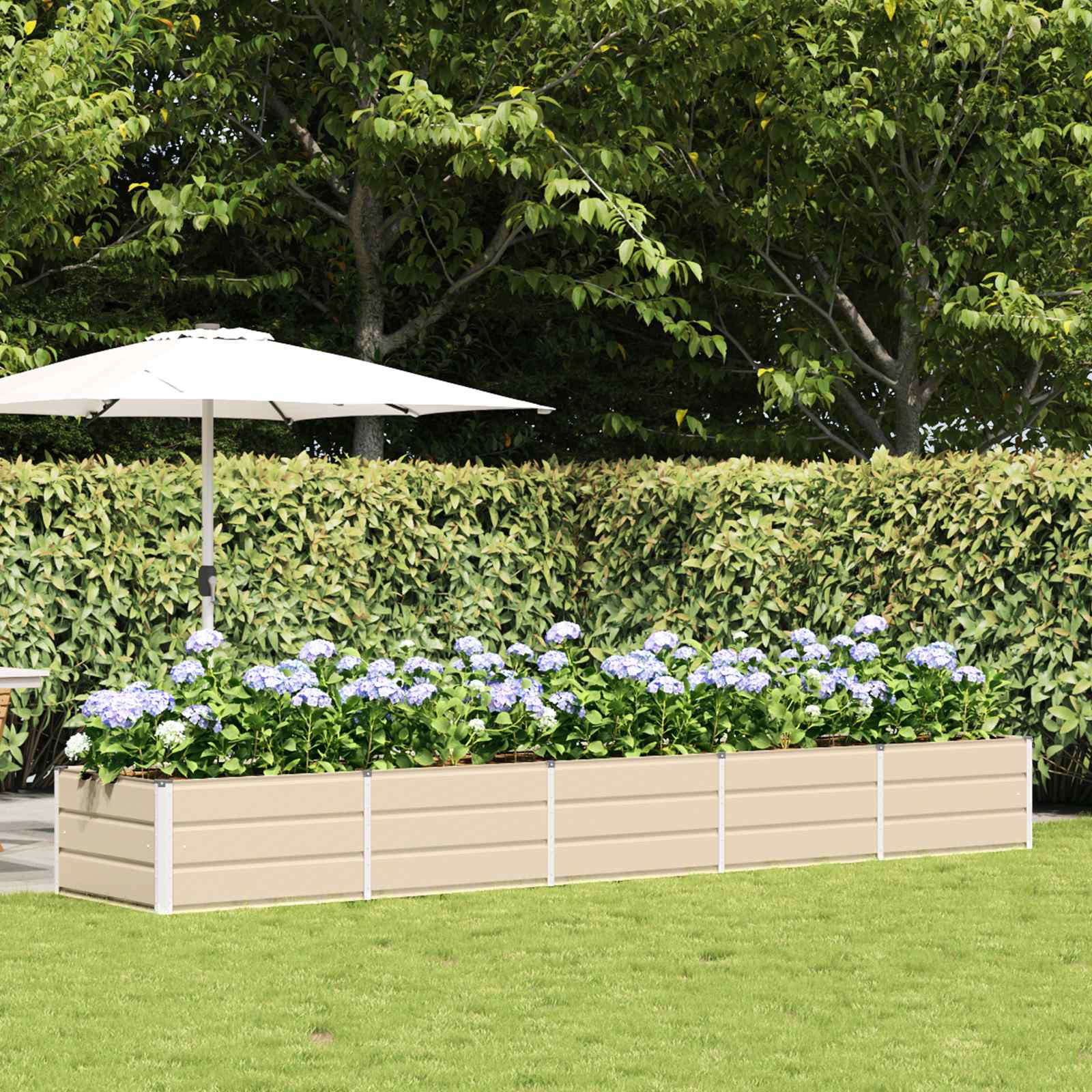 Plantenbak Ivoor 400 x 80 x 45 cm Staal