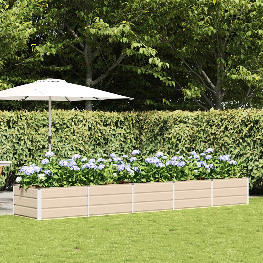 Plantenbak Ivoor 400 x 80 x 45 cm Staal