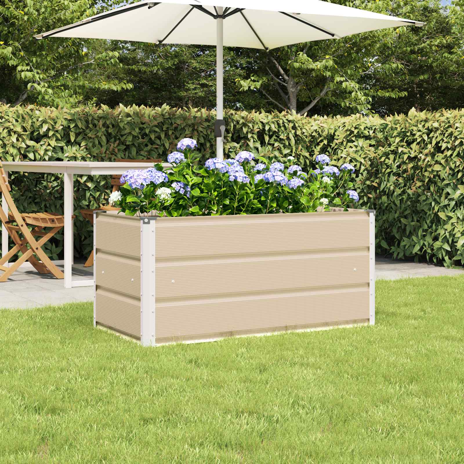 Plantenbak Ivoor 100 x 50 x 45 cm Gegalvaniseerd staal