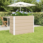 Planter Ivory 480 x 50 x 45 cm Galvanized steel