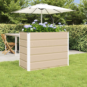 Plantenbak 480x50x45 cm gegalvaniseerd staal ivoor