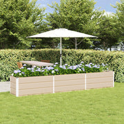 Plantenbak 480x50x45 cm gegalvaniseerd staal ivoor