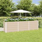 Planter Ivory 480 x 50 x 45 cm Galvanized steel