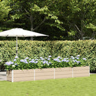 Planter Ivory 480 x 50 x 45 cm Galvanized steel