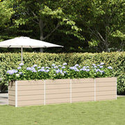 Plantenbak 480x50x45 cm gegalvaniseerd staal ivoor