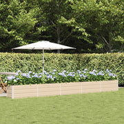 Plantenbak 480x50x45 cm gegalvaniseerd staal ivoor