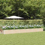 Plantenbak 580x50x45 cm ivoor gegalvaniseerd staal