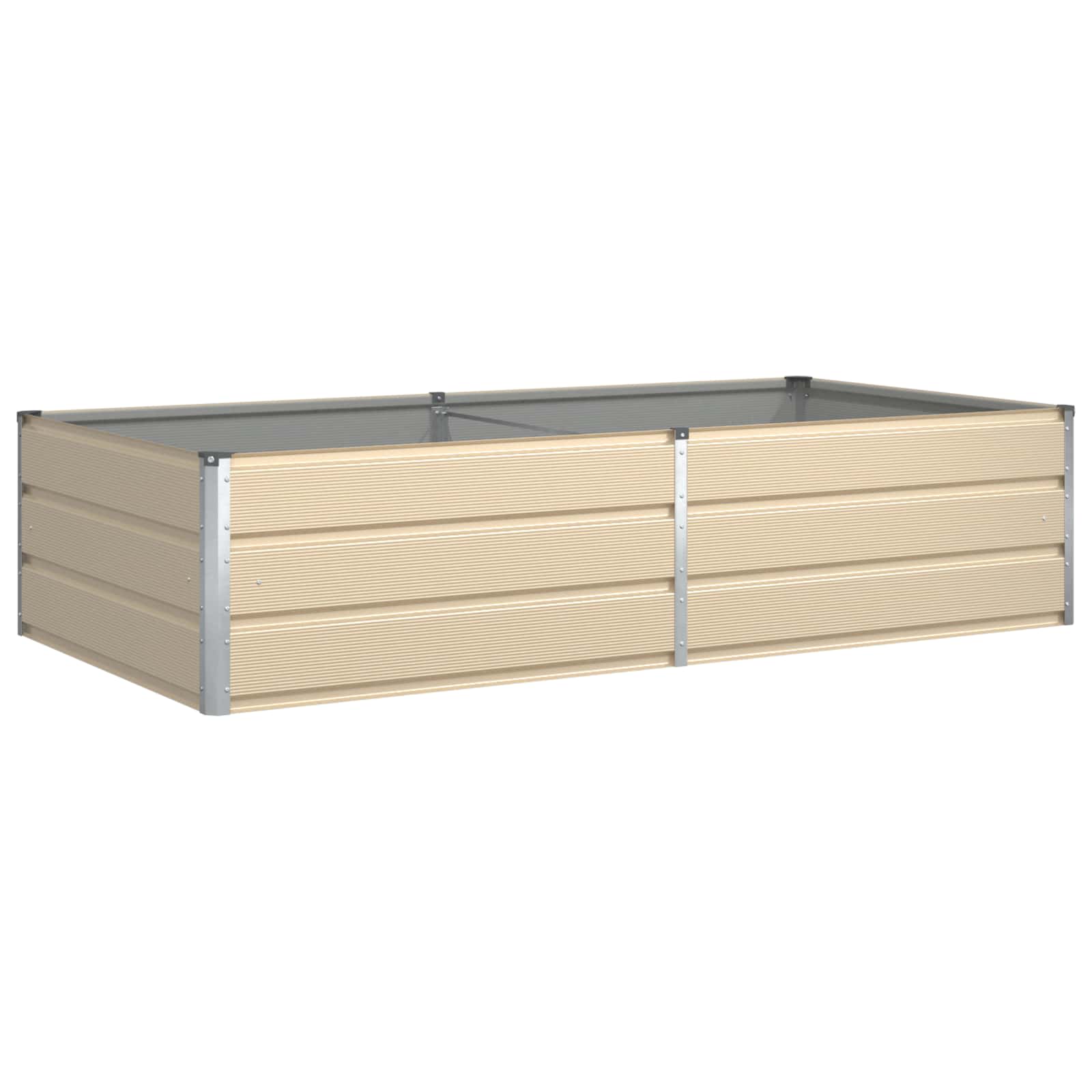 Plantenbak Ivoor 195 x 100 x 45 cm Gegalvaniseerd staal