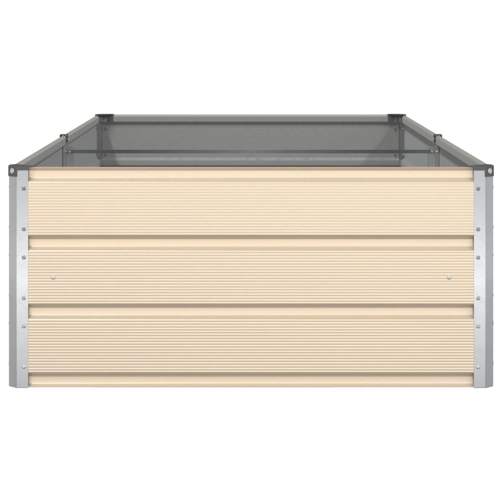 Plantenbak Ivoor 195 x 100 x 45 cm Gegalvaniseerd staal