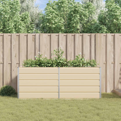 Plantenbak Ivoor 195 x 100 x 45 cm Gegalvaniseerd staal