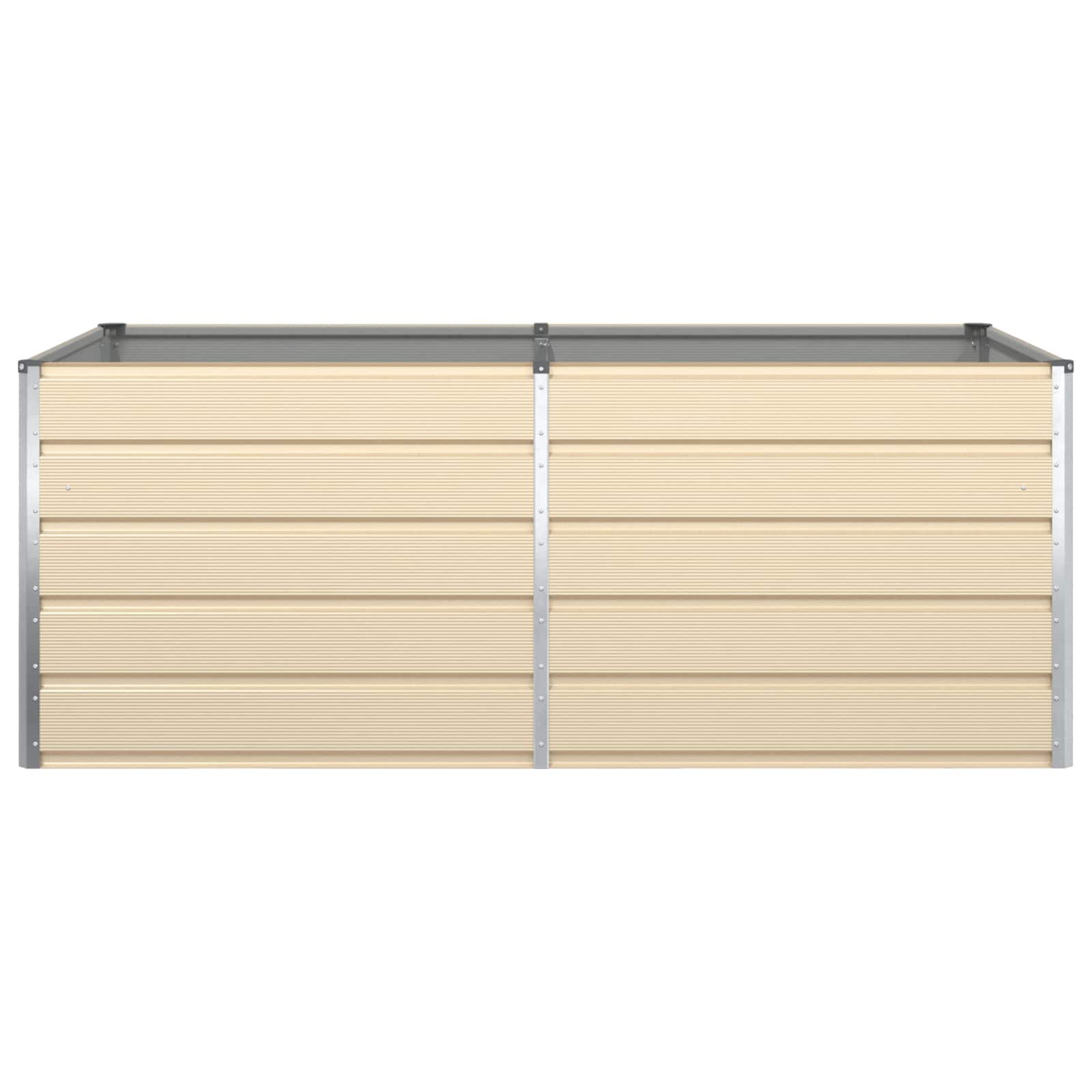 Plantenbak Ivoor 195 x 100 x 45 cm Gegalvaniseerd staal
