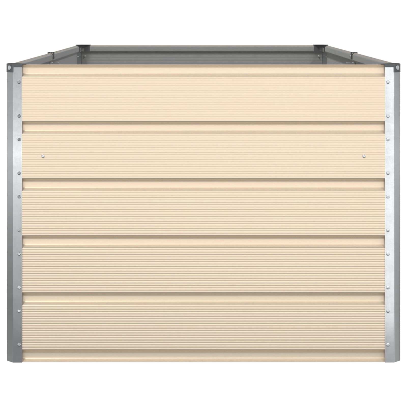 Plantenbak Ivoor 195 x 100 x 45 cm Gegalvaniseerd staal