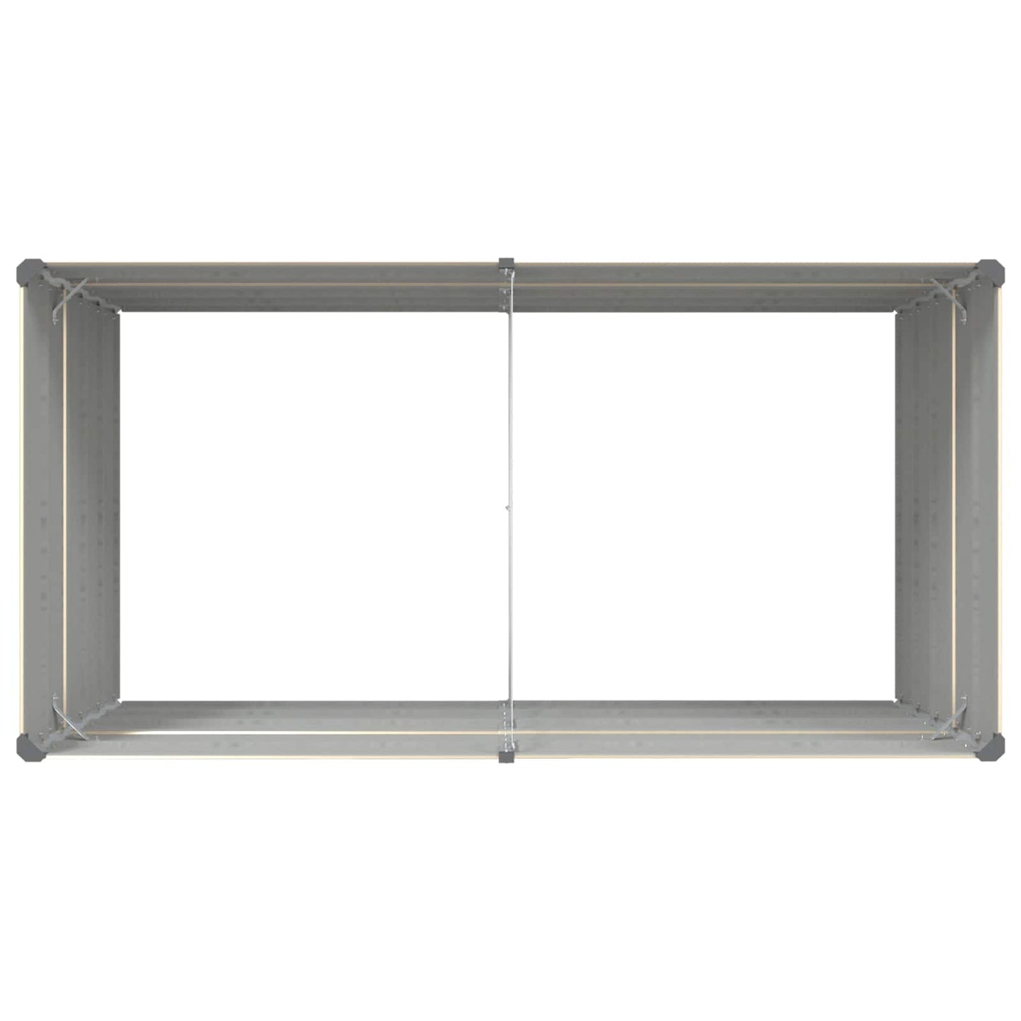 Plantenbak Ivoor 195 x 100 x 45 cm Gegalvaniseerd staal