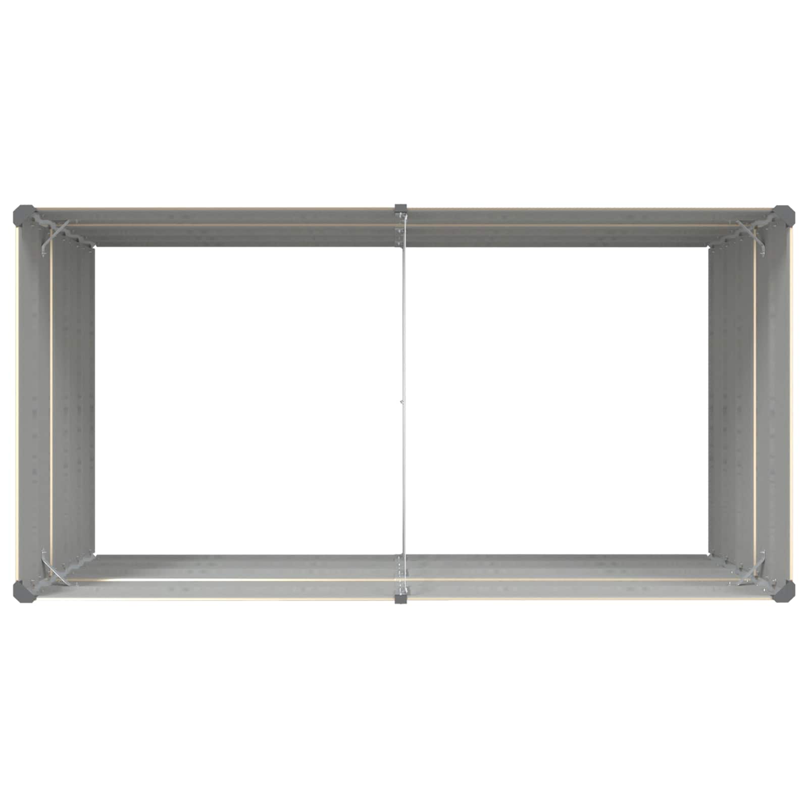 Plantenbak Ivoor 195 x 100 x 45 cm Gegalvaniseerd staal