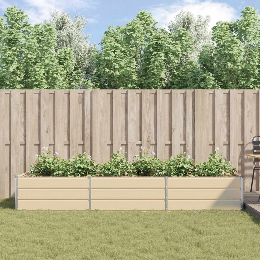 Plantenbak Ivoor 195 x 100 x 45 cm Gegalvaniseerd staal