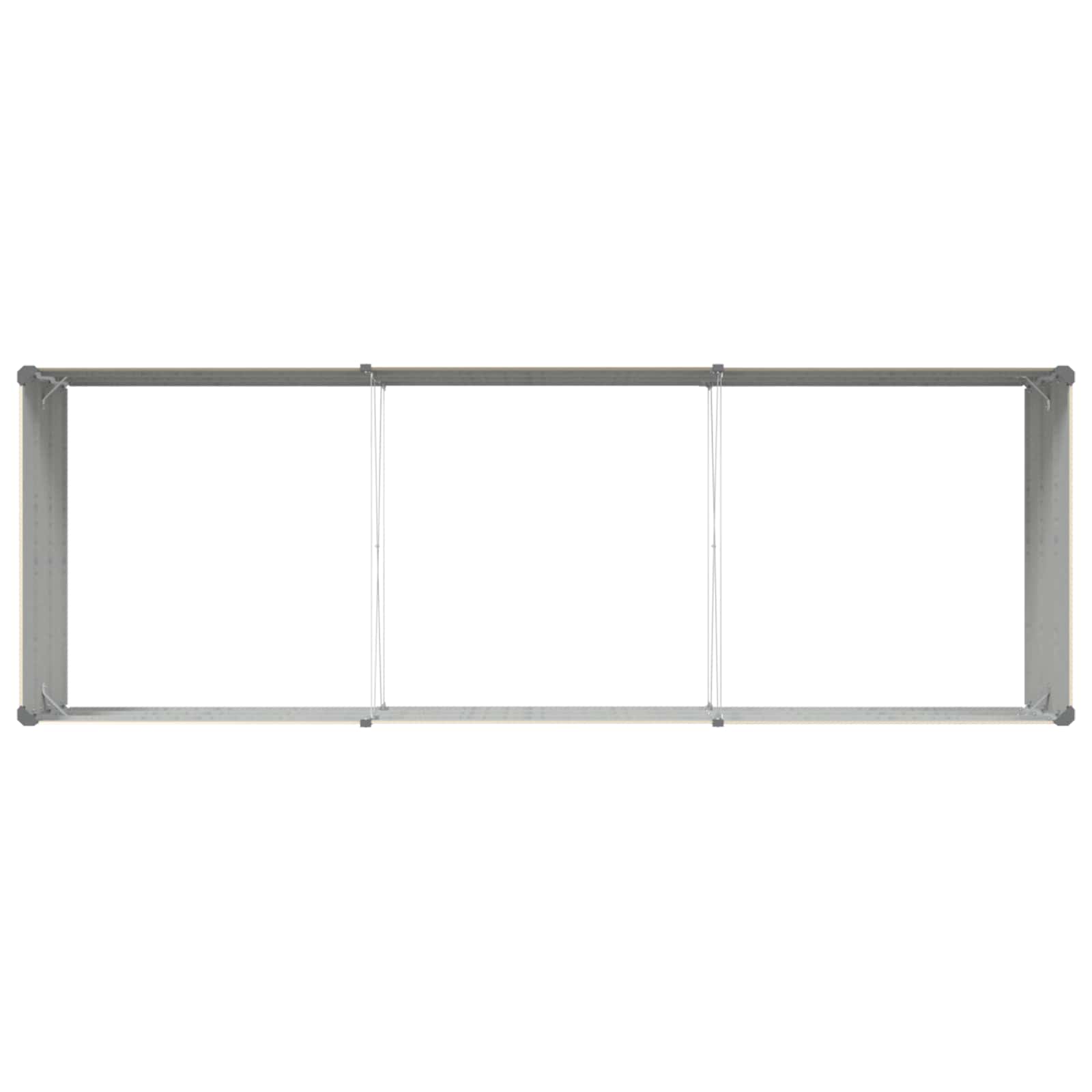 Plantenbak Ivoor 195 x 100 x 45 cm Gegalvaniseerd staal