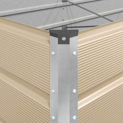 Plantenbak Ivoor 195 x 100 x 45 cm Gegalvaniseerd staal
