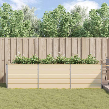 Plantenbak Ivoor 195 x 100 x 45 cm Gegalvaniseerd staal