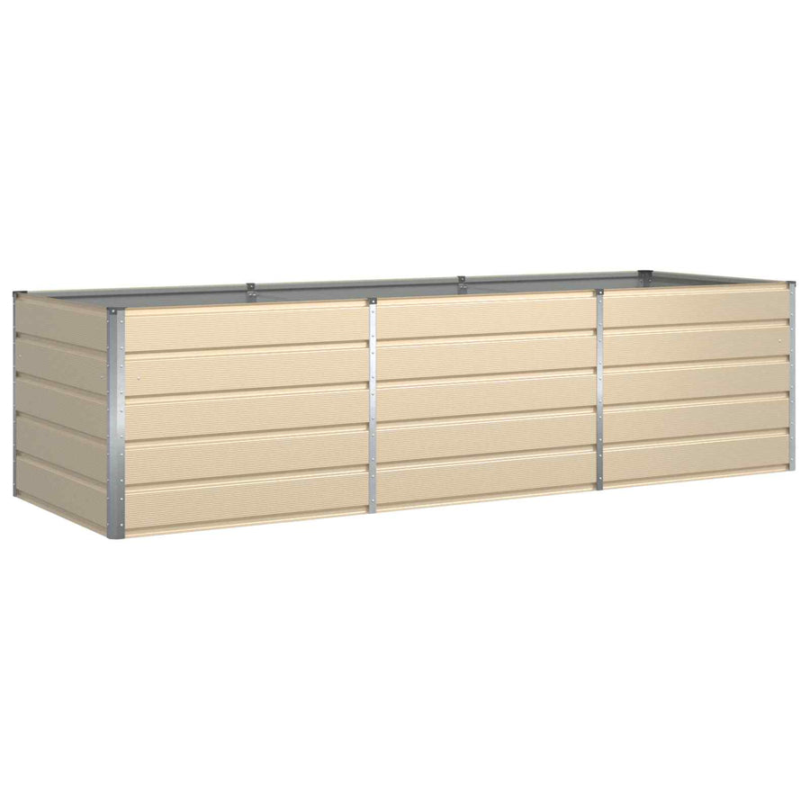 Plantenbak Ivoor 195 x 100 x 45 cm Gegalvaniseerd staal