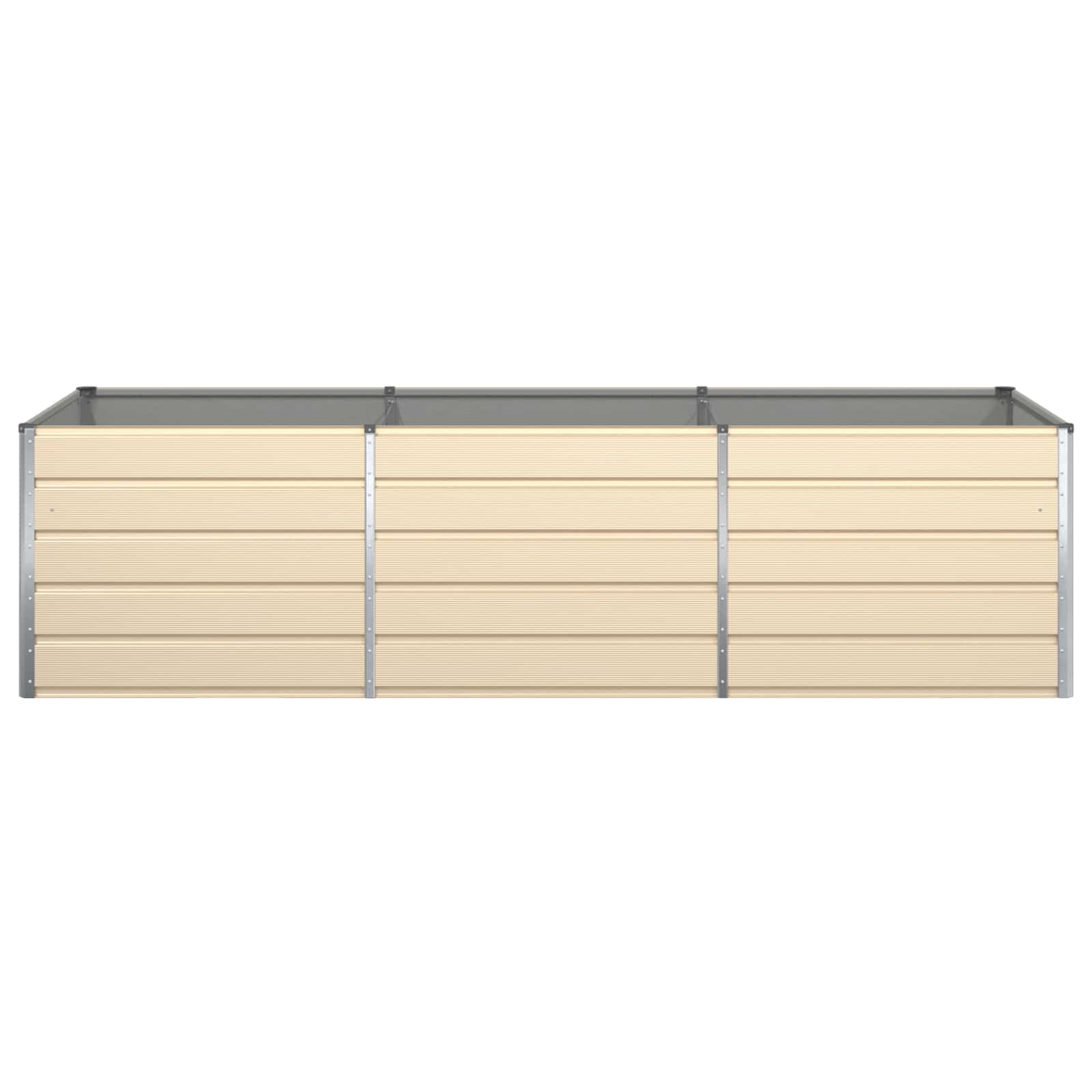 Plantenbak Ivoor 195 x 100 x 45 cm Gegalvaniseerd staal