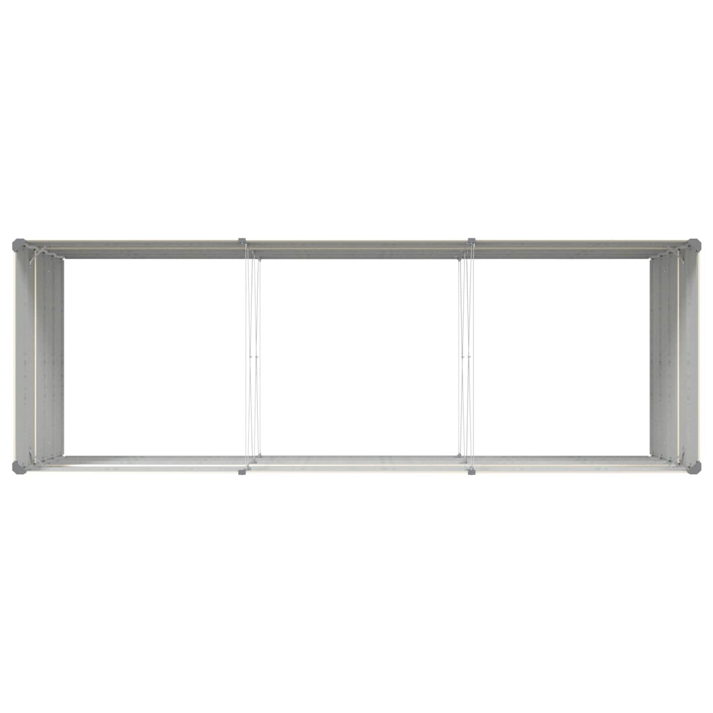 Plantenbak Ivoor 195 x 100 x 45 cm Gegalvaniseerd staal