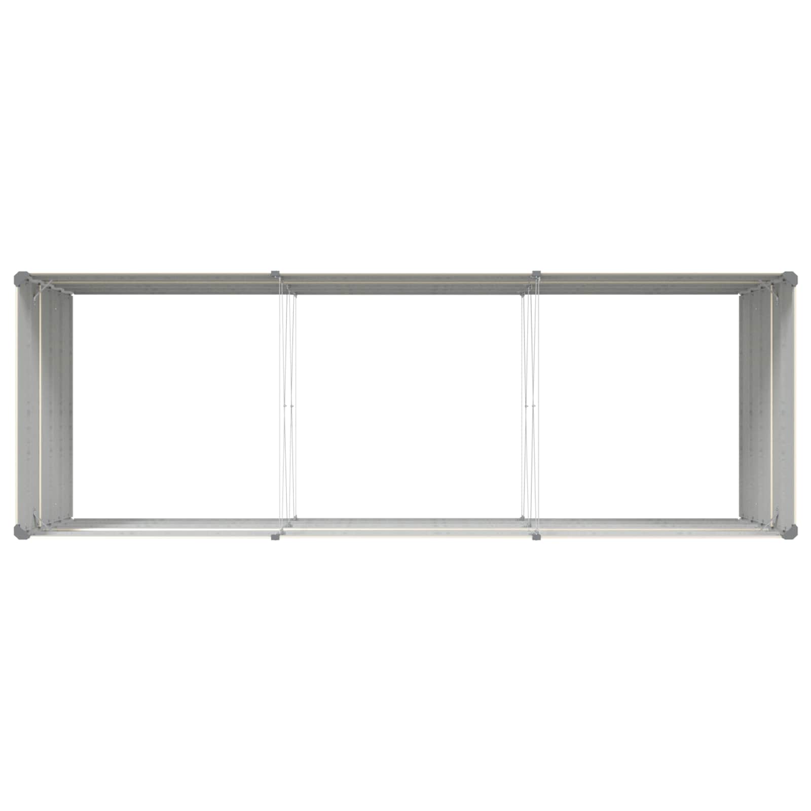 Plantenbak Ivoor 195 x 100 x 45 cm Gegalvaniseerd staal
