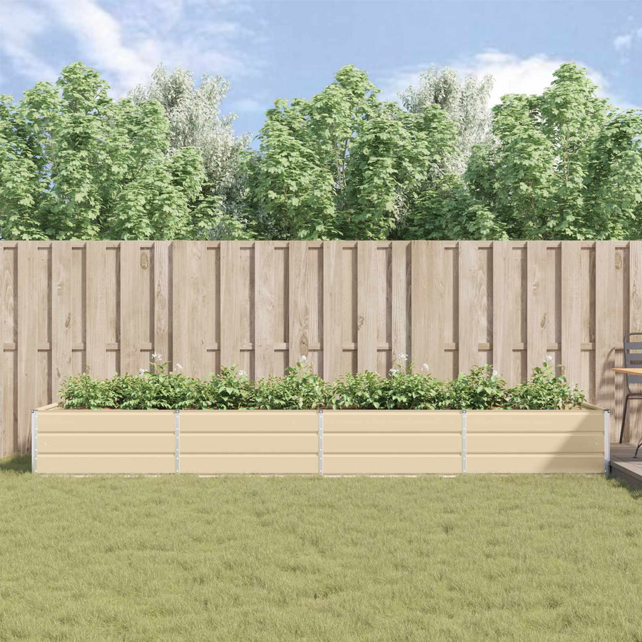 Plantenbak Ivoor 195 x 100 x 45 cm Gegalvaniseerd staal