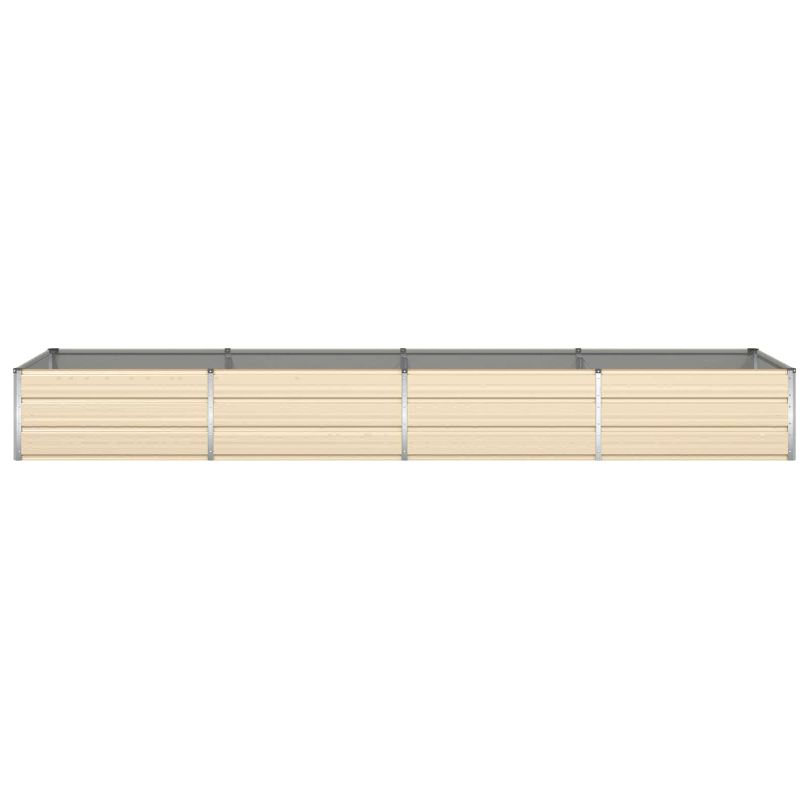 Plantenbak Ivoor 195 x 100 x 45 cm Gegalvaniseerd staal