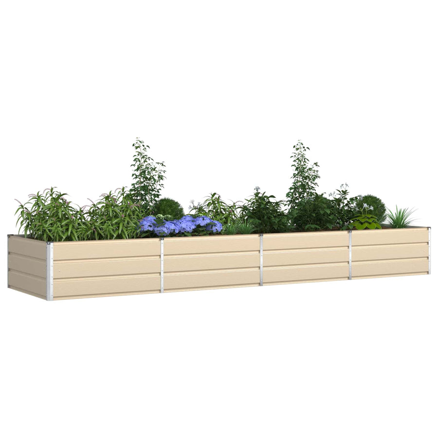 Plantenbak Ivoor 195 x 100 x 45 cm Gegalvaniseerd staal