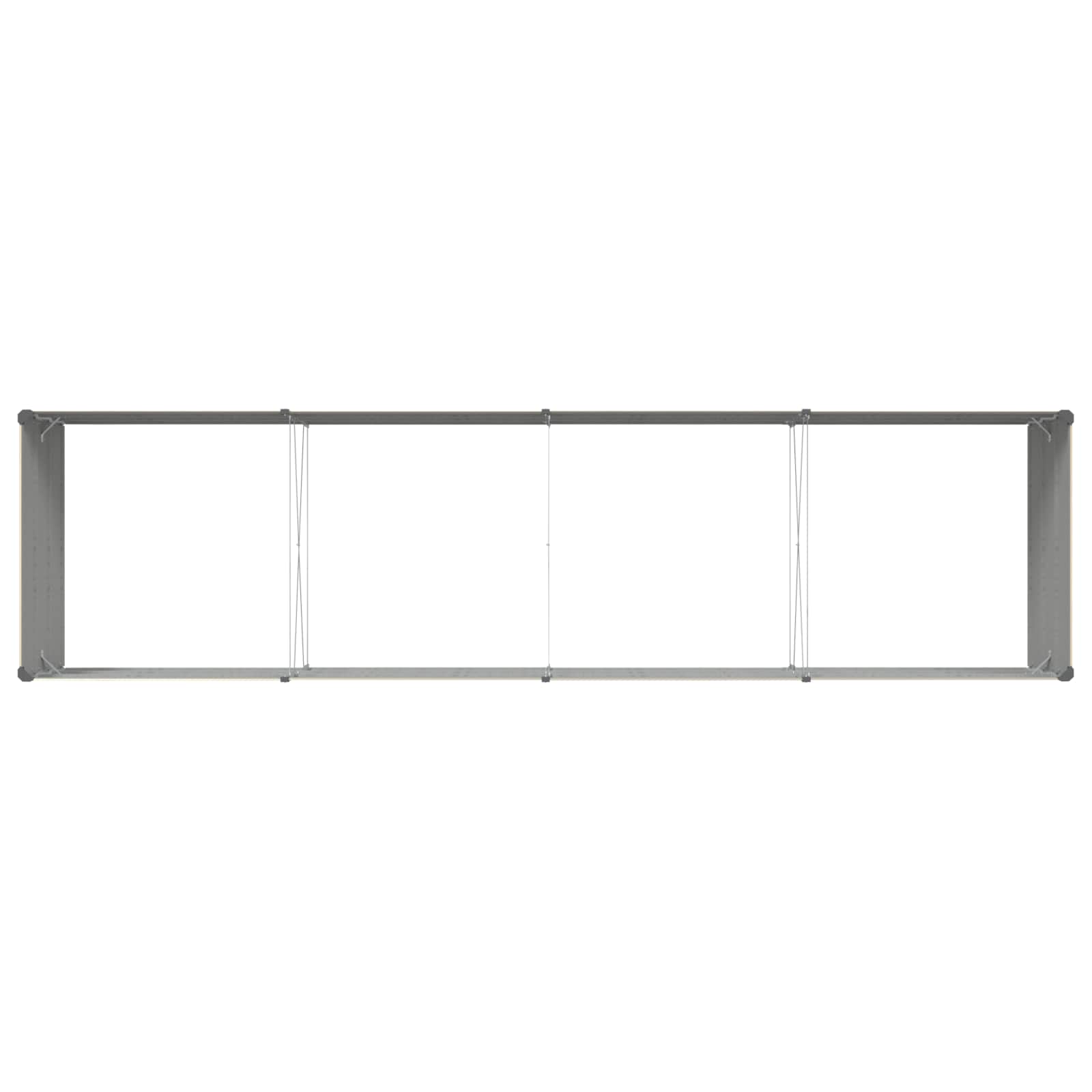 Plantenbak Ivoor 195 x 100 x 45 cm Gegalvaniseerd staal