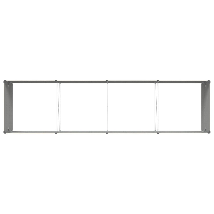 Plantenbak Ivoor 195 x 100 x 45 cm Gegalvaniseerd staal